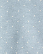 Cargar imagen en el visor de la galería, 3-Piece Floral Quilted Little Jacket Set - Ivory/Blue
