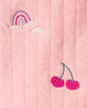 Cargar imagen en el visor de la galería, 3-Piece Fruit Embroidered Little Vest Set - Pink/Ivory
