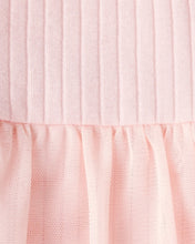 Cargar imagen en el visor de la galería, 2-Piece Ribbed Tutu Bodysuit Pant Set - Pink

