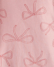 Cargar imagen en el visor de la galería, Ballet Print 100% Cotton Long-Sleeve 4-Piece Pajamas - Pink/White
