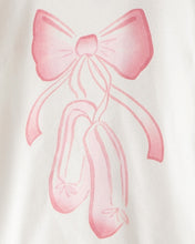 Cargar imagen en el visor de la galería, Ballet Print 100% Cotton Long-Sleeve 4-Piece Pajamas - Pink/White
