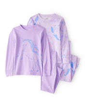 Cargar imagen en el visor de la galería, Unicorn Print Snug Fit Cotton 4-Piece Pajamas
