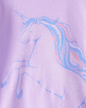 Cargar imagen en el visor de la galería, Unicorn Print Snug Fit Cotton 4-Piece Pajamas
