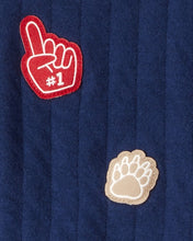 Cargar imagen en el visor de la galería, 3-Piece Game Day Little Vest Set - Navy/Red
