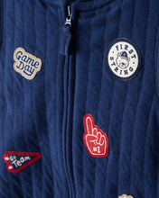 Cargar imagen en el visor de la galería, 3-Piece Game Day Little Vest Set - Navy/Red
