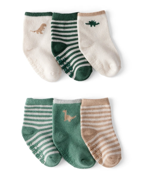 6-Pack Dinosaur Ankle Socks