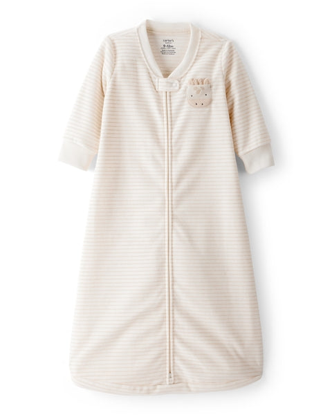 Loose Fit Long-Sleeve Wearable Blanket - Cream