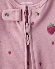 Cargar imagen en el visor de la galería, Strawberry Print 100% Cotton Sleep &amp; Play - Pink
