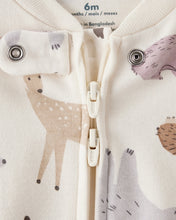 Cargar imagen en el visor de la galería, Fox Print 100% Cotton Long-Sleeve Sleep &amp; Play - Ivory
