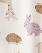 Cargar imagen en el visor de la galería, Fox Print 100% Cotton Long-Sleeve Sleep &amp; Play - Ivory
