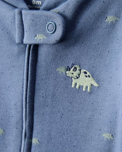 Cargar imagen en el visor de la galería, Rhino Print 100% Cotton Long-Sleeve Sleep &amp; Play - Navy Blue
