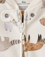 Cargar imagen en el visor de la galería, Fox Print 100% Cotton Long-Sleeve Sleep &amp; Play - Ivory
