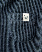 Cargar imagen en el visor de la galería, Solid Cotton Long-Sleeve 2-Way Zip Sleep &amp; Play Pajamas - Navy
