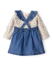 Cargar imagen en el visor de la galería, 3-Piece Floral Sleeveless Dress Set - Blue
