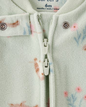 Cargar imagen en el visor de la galería, Squirrel Print Loose Fit Long-Sleeve Sleep &amp; Play - Green
