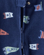 Cargar imagen en el visor de la galería, Sports Print Loose Fit Long-Sleeve Sleep &amp; Play - Navy Blue
