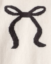Cargar imagen en el visor de la galería, Bow Cotton Long-Sleeve Sweater &amp; Pant Set - Ivory
