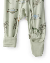 Cargar imagen en el visor de la galería, Dinosaur Print PurelySoft Long-Sleeve Sleep &amp; Play - Green
