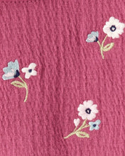 Cargar imagen en el visor de la galería, Embroidered Floral Bodysuit Dress - Pink

