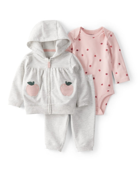 3-Piece Apple Little Jacket Set