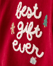 Cargar imagen en el visor de la galería, 2-Piece Best Gift Ever Holiday Sweater &amp; Pant Set - Red
