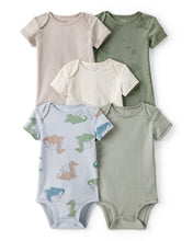 Cargar imagen en el visor de la galería, 5-Pack Dragon Short-Sleeve Bodysuits
