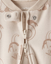 Cargar imagen en el visor de la galería, Mammoth Print 100% Cotton Long-Sleeve Snug Fit Sleep &amp; Play Pajamas - Beige
