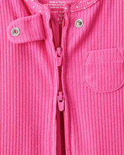 Cargar imagen en el visor de la galería, Cotton Long-Sleeve Snug Fit Sleep &amp; Play Pajamas - Pink
