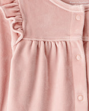 Cargar imagen en el visor de la galería, Velour Long-Sleeve Jumpsuit - Pink
