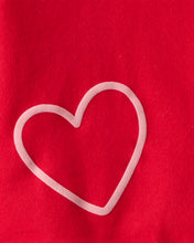 Cargar imagen en el visor de la galería, Valentine's Day 2-Piece Heart French Terry Tee &amp; Pant Set - Red
