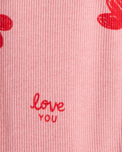Cargar imagen en el visor de la galería, Valentine's Day 2-Piece Heart French Terry Tee &amp; Pant Set - Red
