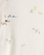 Cargar imagen en el visor de la galería, 3-Piece Elephant Print Long-Sleeve Bodysuit &amp; Pant Set - Blue/White
