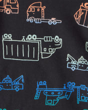 Cargar imagen en el visor de la galería, Truck 100% Cotton Loose Fit 4-Piece Pajamas - Green
