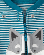 Cargar imagen en el visor de la galería, Dog 100% Cotton Snug Fit 1-Piece Pajamas - Blue
