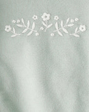 Cargar imagen en el visor de la galería, 3-Piece Floral Sweatshirt Outfit Set - Green
