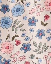 Cargar imagen en el visor de la galería, 2-Piece Floral Bodysuit &amp; Pant Set - Blue
