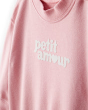 Cargar imagen en el visor de la galería, Petit Amour' Cotton Long-Sleeve Jumpsuit - Pink
