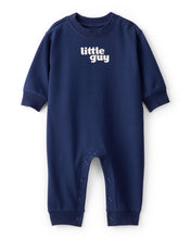 Cargar imagen en el visor de la galería, Little Guy' Cotton Long-Sleeve Jumpsuit - Navy
