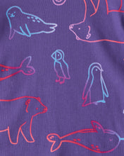 Cargar imagen en el visor de la galería, Polar Bear &amp; Penguin 100% Cotton Long-Sleeve Snug Fit 4-Piece Pajamas - Purple
