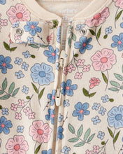 Cargar imagen en el visor de la galería, Flowers 100% Cotton Snug Fit 1-Piece Pajamas - Ivory
