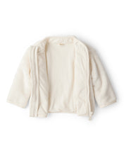 Cargar imagen en el visor de la galería, Baby  Sherpa Zip-Up Jacket - Ivory
