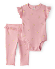 Cargar imagen en el visor de la galería, Lemon Bodysuit &amp; Pant Set - Pink
