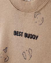 Cargar imagen en el visor de la galería, 'Best Buddy' Bodysuit &amp; Jogger Set - Brown
