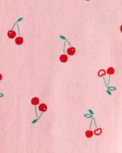 Cargar imagen en el visor de la galería, Cherry Bow French Terry Sweatshirt &amp; Pant Set - Pink
