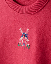 Cargar imagen en el visor de la galería, Floral Windmill French Terry Sweatshirt &amp; Pant Set - Red
