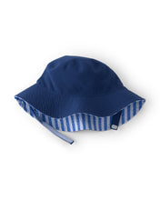 Cargar imagen en el visor de la galería, Reversible Stripe Swim Hat - Blue
