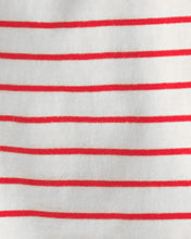 Cargar imagen en el visor de la galería, 3-Piece Sailboat Short-Sleeve Top; Bodysuit &amp; Short Set - Red/White
