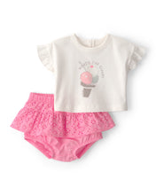 Cargar imagen en el visor de la galería, 2-Piece Ice Cream Top &amp; Short Set - Pink
