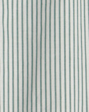 Cargar imagen en el visor de la galería, Stripe Short-Sleeve Romper - Green/White
