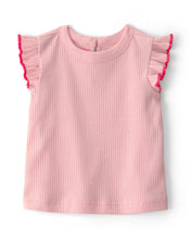 Cargar imagen en el visor de la galería, 2-Piece Chambray Romper Set - Pink/Blue
